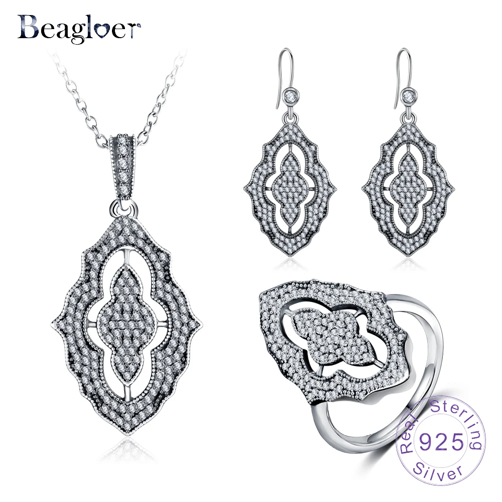 Beagloer 100% 925 Sterling Silver Sparkling Lace Shining Long Pendant With Sparkling CZ Fine Jewelry Sets For Women PSST0004-B
Beagloer 100% 925 Sterling Silver Sparkling Lace Shining Long Pendant With Sparkling CZ Fine Jewelry Sets For Women PSST0004-B