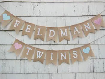 custom name Twins Twice Blessed baby shower burlap Banners nursery room baptism party Buntings garlands Photo Prop
custom name Twins Twice Blessed baby shower burlap Banners nursery room baptism party Buntings garlands Photo Prop