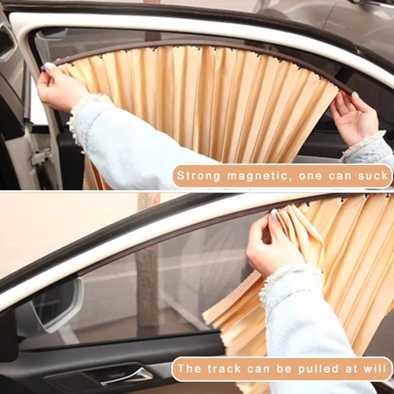 New 1 Pair Car Magnetic Sunshade Full UV Protection Curtain Sun Block Privacy Protector Shades Car Styling
New 1 Pair Car Magnetic Sunshade Full UV Protection Curtain Sun Block Privacy Protector Shades Car Styling