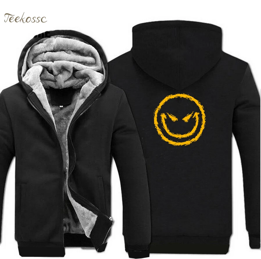Little Devil Smile Face Halloween Hoodies Mens 2018 Winter Fleece Zipper Sweatshirts Men Thick Casual Hooded Hoodie Men's Coat
Little Devil Smile Face Halloween Hoodies Mens 2018 Winter Fleece Zipper Sweatshirts Men Thick Casual Hooded Hoodie Men's Coat