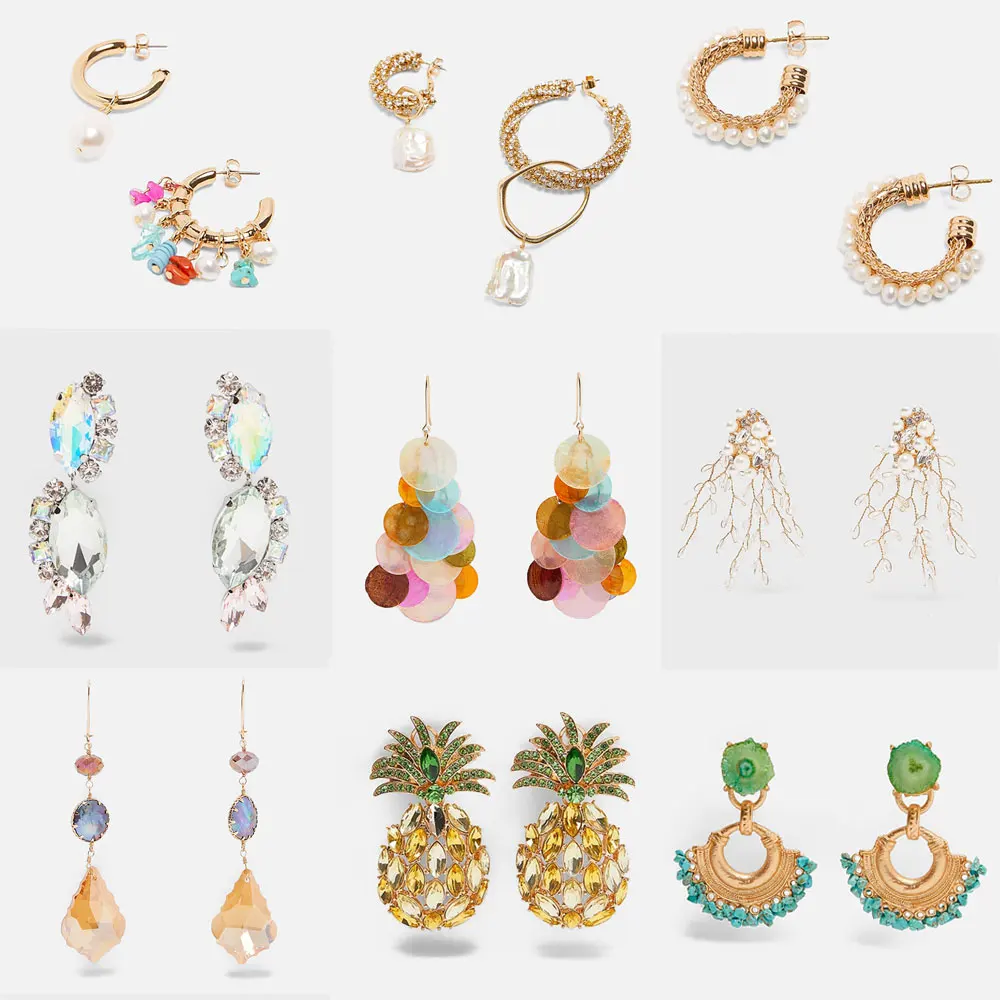 Best Lady ZA Crystal Drop Earrings For Women Party Wedding Trendy Multicolored Girls Gift Dangle Statement Earrings Jewelry
Best Lady ZA Crystal Drop Earrings For Women Party Wedding Trendy Multicolored Girls Gift Dangle Statement Earrings Jewelry