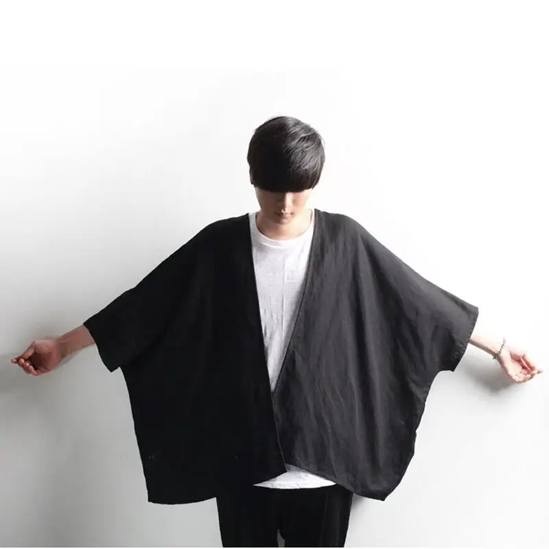 Spring summer new fashion black bat sleeve personality homme shirts streetwear hip hop casual oversize men shirts
Spring summer new fashion black bat sleeve personality homme shirts streetwear hip hop casual oversize men shirts