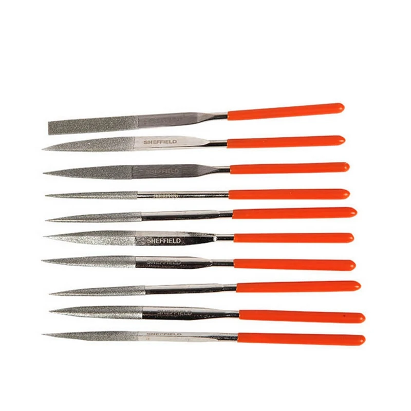 10Pcs 3x140mm Diamond File Needle File Set Wood Rasp Lapidary Ceramic Tool Wood Sharpening Gringding Carving Repair Cutting Tool
10Pcs 3x140mm Diamond File Needle File Set Wood Rasp Lapidary Ceramic Tool Wood Sharpening Gringding Carving Repair Cutting Tool