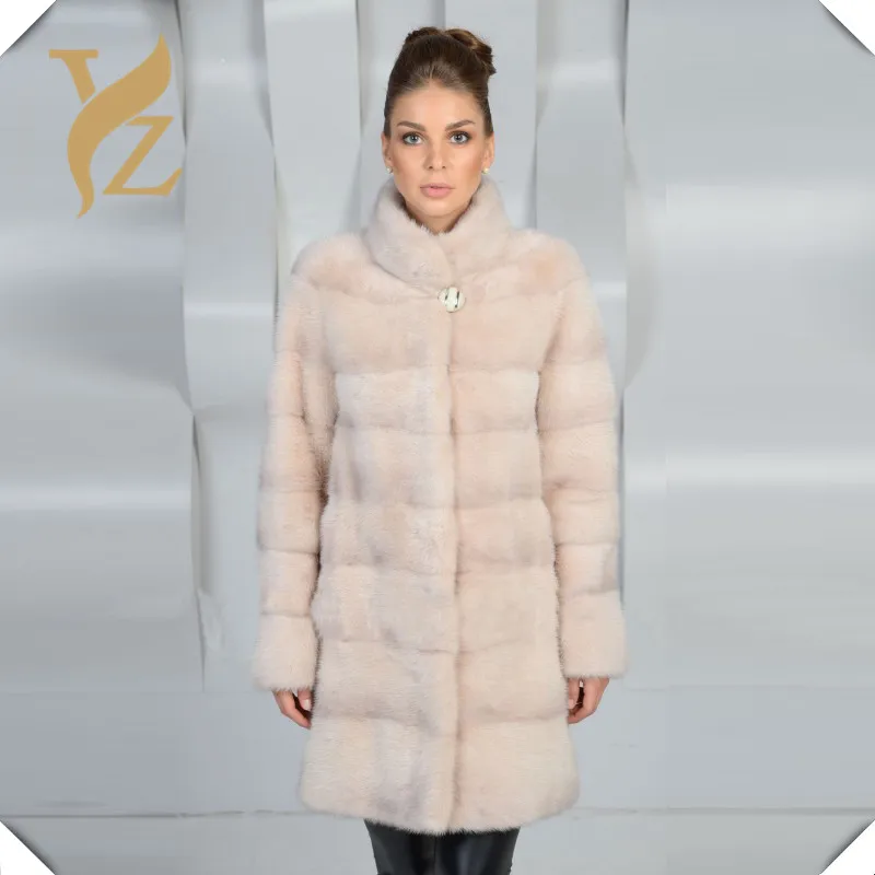 Fashion 100% Genuine Fur Mink Fur Coats For Women Light Pink Color Jackets Warm Winter Overcoat Stand Collar Unique Design
Fashion 100% Genuine Fur Mink Fur Coats For Women Light Pink Color Jackets Warm Winter Overcoat Stand Collar Unique Design