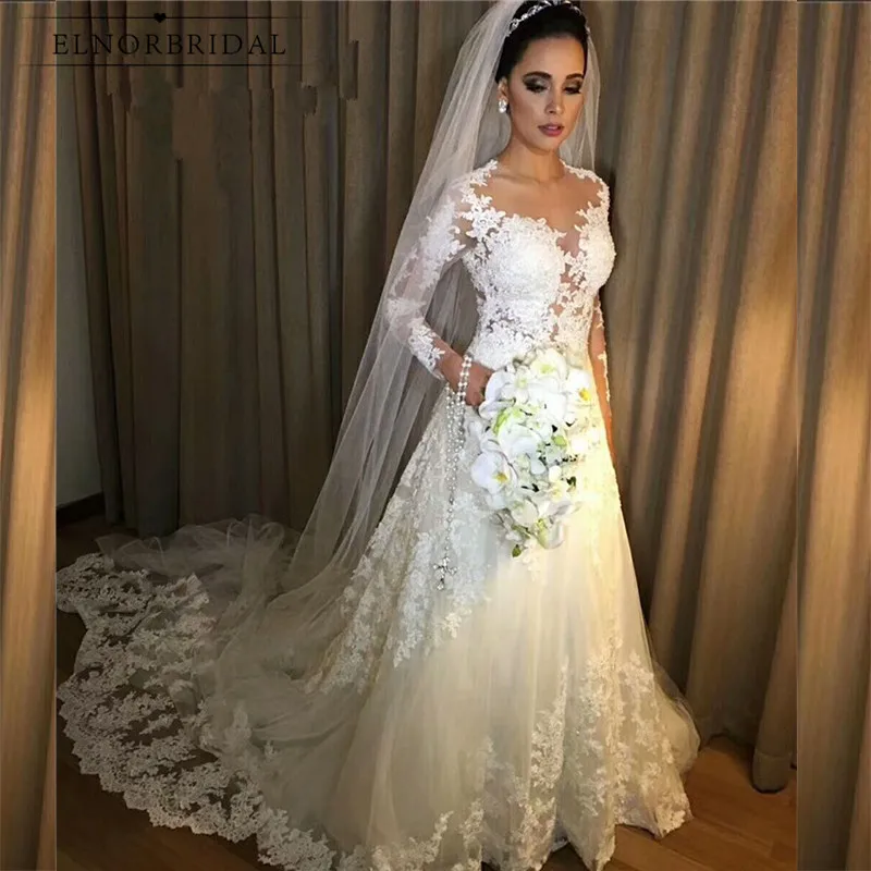Vintage Long Sleeves Lace Wedding Dresses 2019 Vestidos De Novia Handmade Sheer A Line Bridal Gowns O Neck Casamento
Vintage Long Sleeves Lace Wedding Dresses 2019 Vestidos De Novia Handmade Sheer A Line Bridal Gowns O Neck Casamento