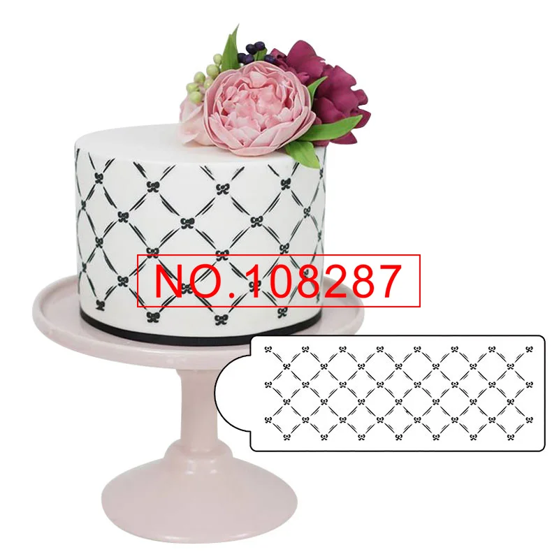 Quilted Bow Cake Stencil Plastic Lace Mold for Cake Decoration Template Moulds Flower Fondant Stencil Decorating Tools Bakeware
Quilted Bow Cake Stencil Plastic Lace Mold for Cake Decoration Template Moulds Flower Fondant Stencil Decorating Tools Bakeware
