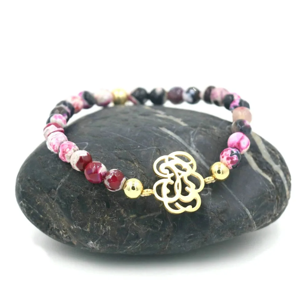 Natural Double Faceted Pink Stone Beads Strand Bracelet For Women Girls Stainless Steel Bracelets Animal Jewelry
Natural Double Faceted Pink Stone Beads Strand Bracelet For Women Girls Stainless Steel Bracelets Animal Jewelry