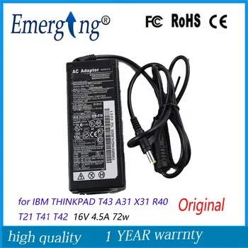 16V 4.5A 72W 5.5*2.5mm New Original AC Adapter For Lenovo IBM ThinkPad T40 T41 T42 T43 R50 R51 R52
16V 4.5A 72W 5.5*2.5mm New Original AC Adapter For Lenovo IBM ThinkPad T40 T41 T42 T43 R50 R51 R52