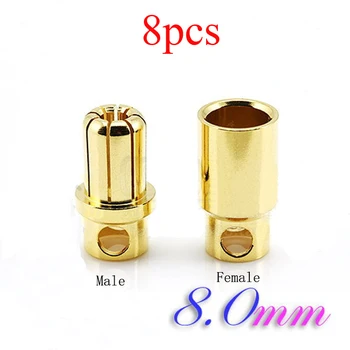 8PCS Amass 8mm Banana Plug Connector 150A 7u Gold Plated for Motor ESC Lipo Battery RC Multicopter Drone Parts
8PCS Amass 8mm Banana Plug Connector 150A 7u Gold Plated for Motor ESC Lipo Battery RC Multicopter Drone Parts