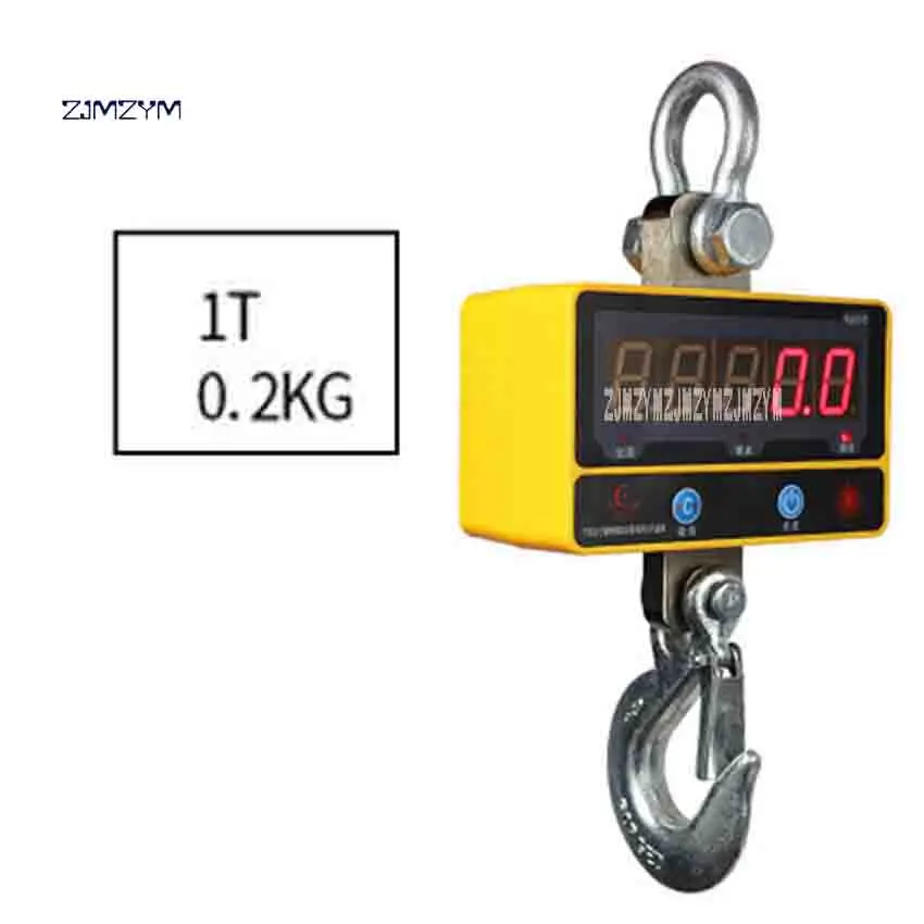 ZJMZYM High-precision Electronic Weighing Scales LCD Display Crane Scale 1T / 0.2KG Digital Hanging Scale Hook Scale Hot Selling
ZJMZYM High-precision Electronic Weighing Scales LCD Display Crane Scale 1T / 0.2KG Digital Hanging Scale Hook Scale Hot Selling