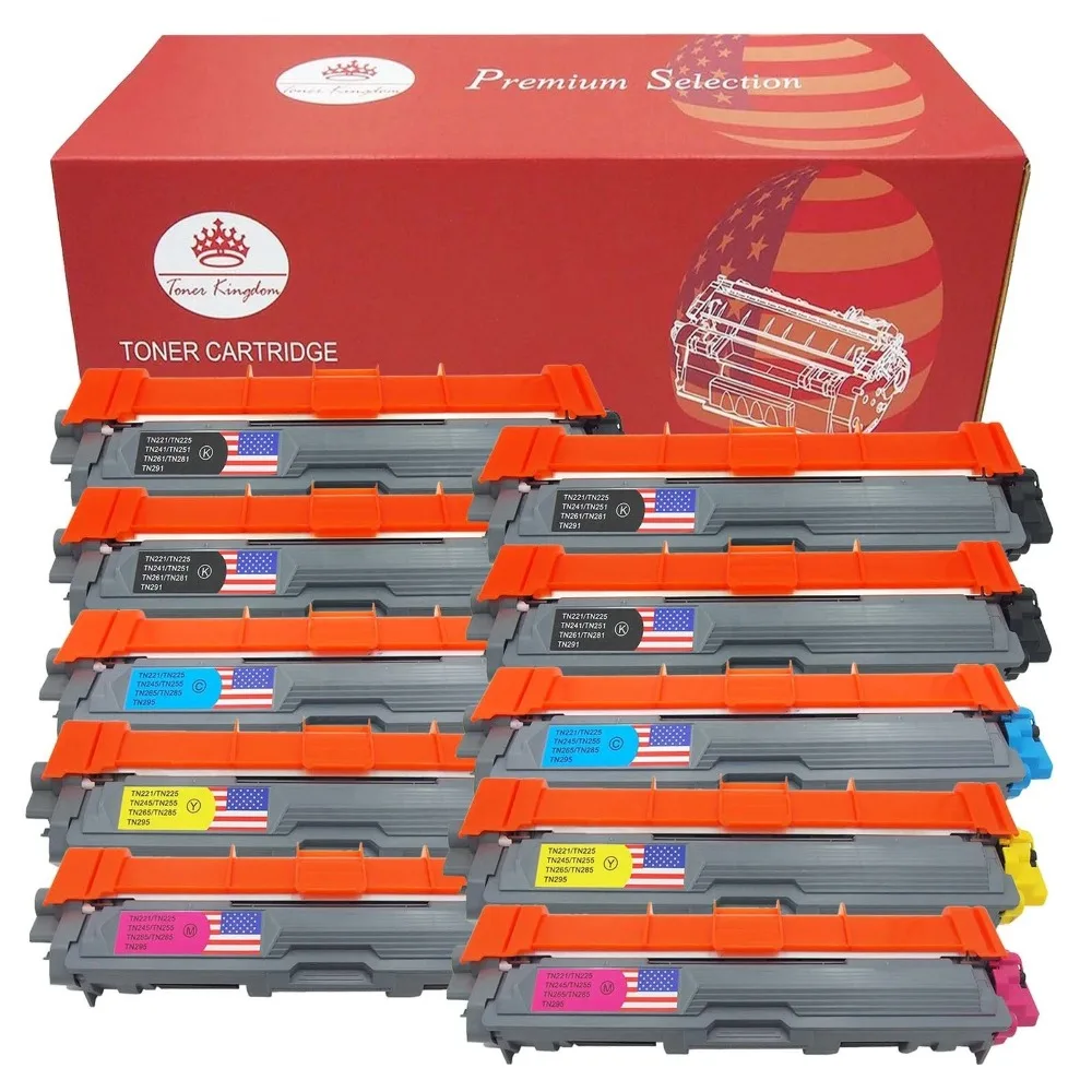 TONER KINGDOM 10pcs/set TN221 Compatible Toner Cartridges For Brother MFC 9140CDN 9330CDW 9340CDW HL 3140CW HL 3150CDW
TONER KINGDOM 10pcs/set TN221 Compatible Toner Cartridges For Brother MFC 9140CDN 9330CDW 9340CDW HL 3140CW HL 3150CDW