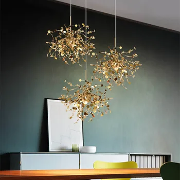 Nordic Terzani Argent Parlor Pendant Lamp Creative Stainless Steel Leaf Hotel Hall Art Gallery Decoration Indoor Lighting
Nordic Terzani Argent Parlor Pendant Lamp Creative Stainless Steel Leaf Hotel Hall Art Gallery Decoration Indoor Lighting