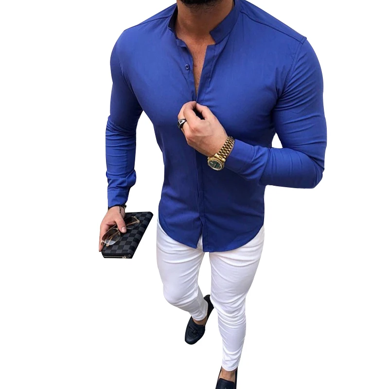 Men Shirts Summer Long Sleeved Slim Fit Soild Line Cotton Casual Sexy Blouse Business Tops Hawaiian Shirts New Arrival Fashion
Men Shirts Summer Long Sleeved Slim Fit Soild Line Cotton Casual Sexy Blouse Business Tops Hawaiian Shirts New Arrival Fashion