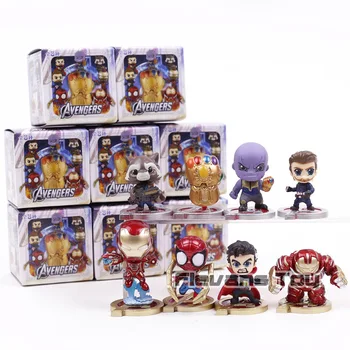 Avengers Infinity War Iron Man Captain America Thanos Spiderman Doctor Strange PVC Figures Toys Car Decoration Dolls 8pcs/set
Avengers Infinity War Iron Man Captain America Thanos Spiderman Doctor Strange PVC Figures Toys Car Decoration Dolls 8pcs/set