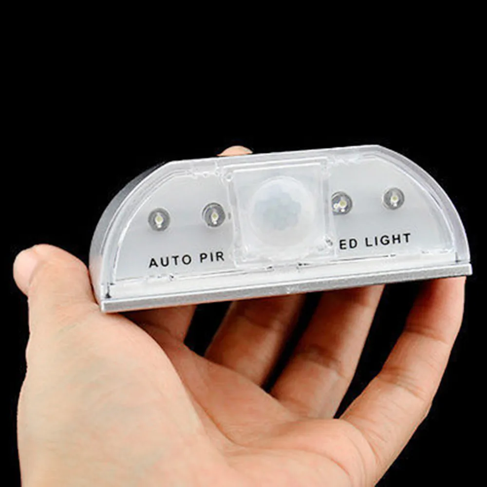 ICOCO 1 шт. размер: 4 светодиодный ИК Сенсор светильник Авто PIR инфракрасная домашняя