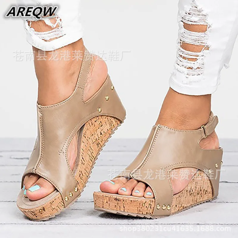 2019 Foreign Trade Explosion Models Large Size Women Shoes Thick Bottom Wedge Fish Mouth Sandals Summer Open Toe Casual Sandals
2019 Foreign Trade Explosion Models Large Size Women Shoes Thick Bottom Wedge Fish Mouth Sandals Summer Open Toe Casual Sandals