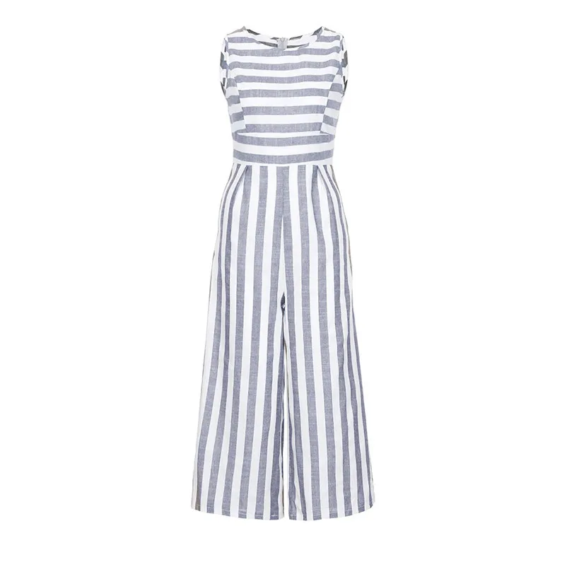 Fashion summer jumpsuit woman 2019 Sleeveless Striped Jumpsuit Casual Clubwear Wide Leg Pants Outfit pantaloni siamesi J28
Fashion summer jumpsuit woman 2019 Sleeveless Striped Jumpsuit Casual Clubwear Wide Leg Pants Outfit pantaloni siamesi J28