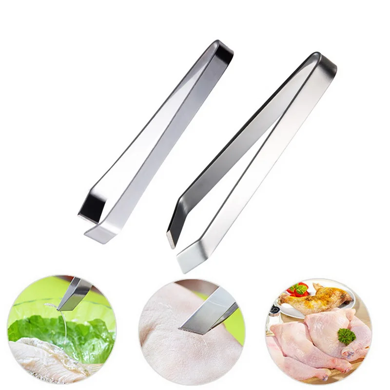 Fishbone Fur Bones Tongs Hair Remover Pliers Food Animal Feather Plucking Remover Gadget tool Stainless Steel Kitchen Supplies 7
Fishbone Fur Bones Tongs Hair Remover Pliers Food Animal Feather Plucking Remover Gadget tool Stainless Steel Kitchen Supplies 7