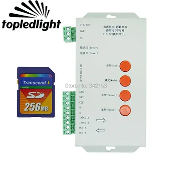 High quality T-1000S 256M SD Card Led Pixel Controller 5050 RGB Led Strip Accessories Support IC LPD6803 WS 2801 WS2811
High quality T-1000S 256M SD Card Led Pixel Controller 5050 RGB Led Strip Accessories Support IC LPD6803 WS 2801 WS2811