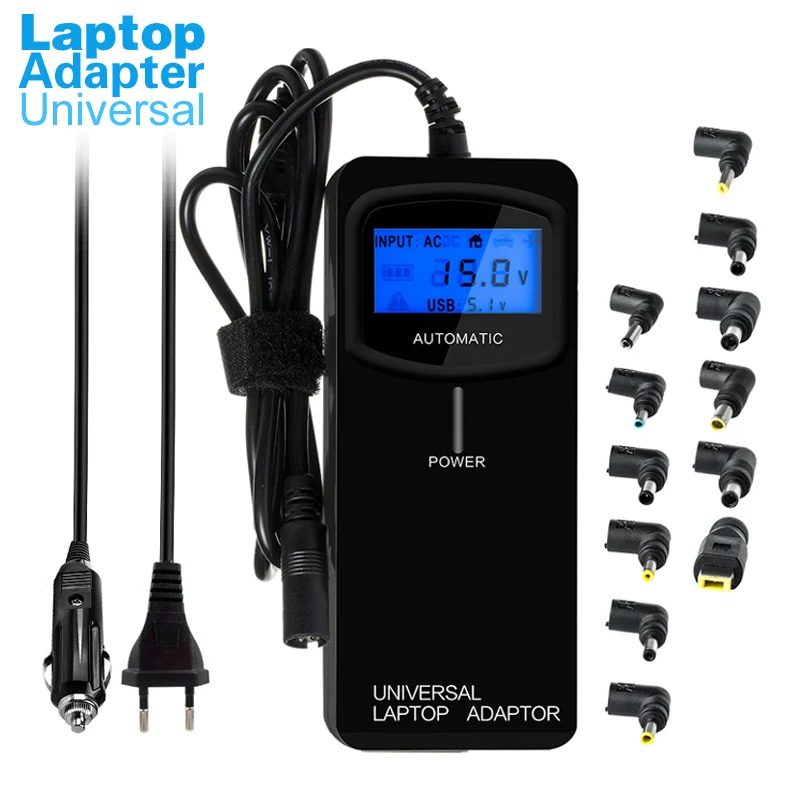 LCD Third Generation Smart Multifunctional Universal Power Supply Home or Car Charger Laptop Adapter 90W with USB2.4A for Phone
LCD Third Generation Smart Multifunctional Universal Power Supply Home or Car Charger Laptop Adapter 90W with USB2.4A for Phone