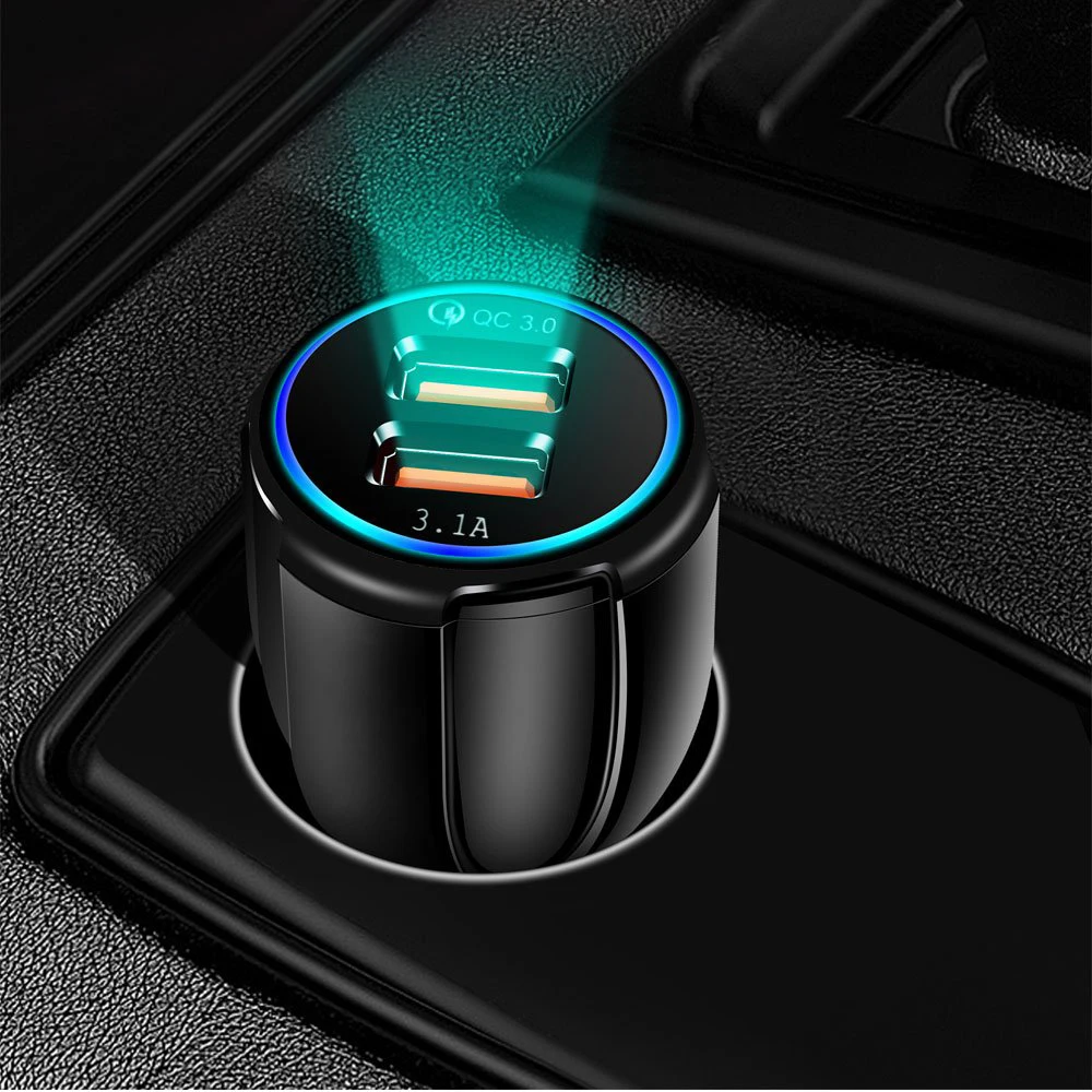 ROCK Car Charger Quick Charge 3.0 QC 3.0 Fast Charging Type C Phone Chargers 2 Port USB Fast Car Charger for iphone Samsung
ROCK Car Charger Quick Charge 3.0 QC 3.0 Fast Charging Type C Phone Chargers 2 Port USB Fast Car Charger for iphone Samsung
