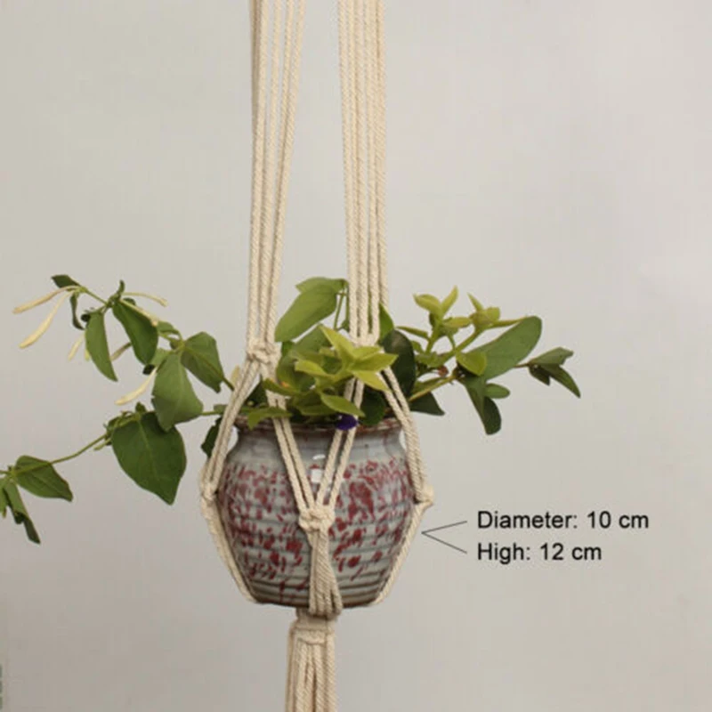 Home Plant Holder Garden Outdoor 2pcs Cotton Rope Metal Flower Pot Hangers European Style Organizer Decoration
Home Plant Holder Garden Outdoor 2pcs Cotton Rope Metal Flower Pot Hangers European Style Organizer Decoration
