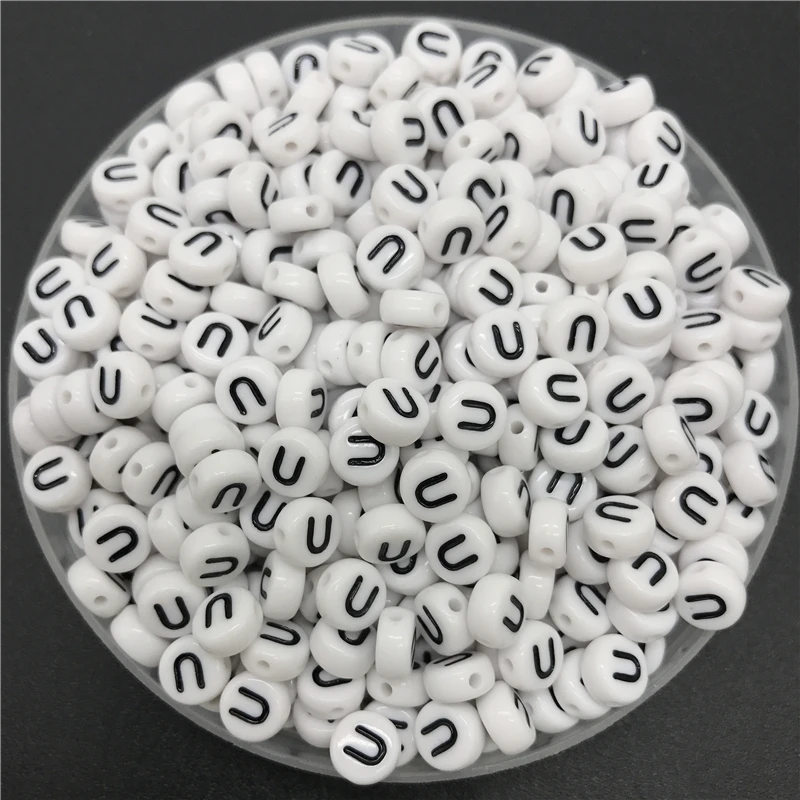 100pcs 7mm Letter Beads Oval Shape Letter U Charms DIY Beads For Bracelet Necklace Jewelry Making
100pcs 7mm Letter Beads Oval Shape Letter U Charms DIY Beads For Bracelet Necklace Jewelry Making