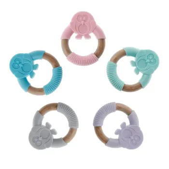 Baby Teether Baby Animal Silicone Teether Safe Organic Wood Teething Ring Charms Newborn Sensory Toy Baby Chew Toy-S006
Baby Teether Baby Animal Silicone Teether Safe Organic Wood Teething Ring Charms Newborn Sensory Toy Baby Chew Toy-S006