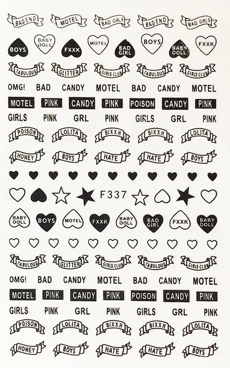 Wholesale 5sheet 8ype Japanese Ultrathin Black/White laser Nail Stickers Designs Gummed 3D Nail Art Stickers Decals Decoration
Wholesale 5sheet 8ype Japanese Ultrathin Black/White laser Nail Stickers Designs Gummed 3D Nail Art Stickers Decals Decoration