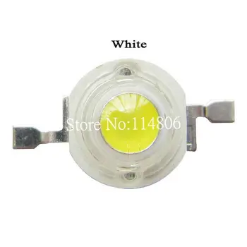 

20pcs 1W 110LM Pure White 6000~6500K 3.4V 350mA Copper LED Bead Light Bulb Part