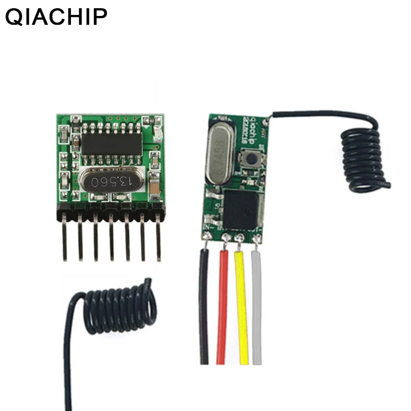 QIACHIP Universal Wireless Remote Control Switch DC 12V 24V Led Switch 433Mhz RF Receiver Module + 4 CH RF Transmitter Antenna
QIACHIP Universal Wireless Remote Control Switch DC 12V 24V Led Switch 433Mhz RF Receiver Module + 4 CH RF Transmitter Antenna