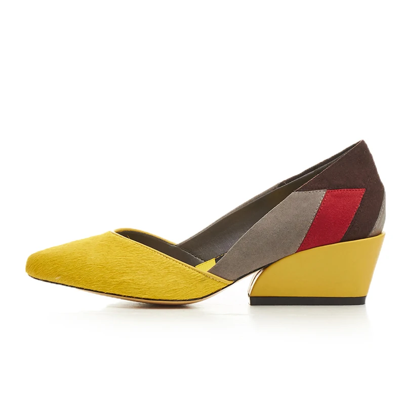 2019 Newest Women Horsehair High Heels Pointed Toe Real Leather Patchwork High Pumps Fashion Shallow Wedge Shoes
2019 Newest Women Horsehair High Heels Pointed Toe Real Leather Patchwork High Pumps Fashion Shallow Wedge Shoes