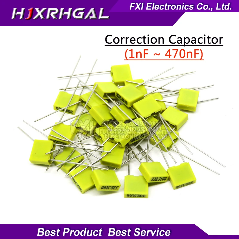 100PCS Correction Capacitor 1nF ~ 470nF 5mm 100nf 10nf 47nf 22nf 1nf 0.47uf 0.1uf Polypropylene Safety Plastic Film Capacitor
100PCS Correction Capacitor 1nF ~ 470nF 5mm 100nf 10nf 47nf 22nf 1nf 0.47uf 0.1uf Polypropylene Safety Plastic Film Capacitor