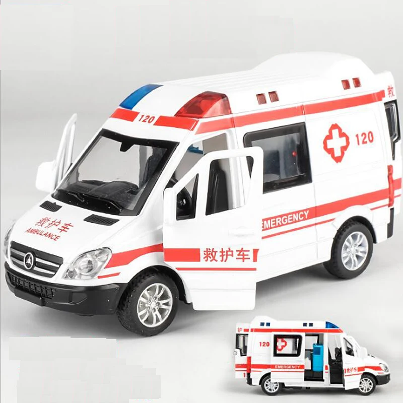 1:36 Hospital Rescue Ambulance Police Model Cars Metal Pull Back Sound and Light Alloy Diecast Toys for Children
1:36 Hospital Rescue Ambulance Police Model Cars Metal Pull Back Sound and Light Alloy Diecast Toys for Children