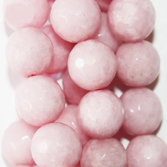 10 mm Faceted Nadeshiko pink Quartz - Round 10 mm Colored Quartz beads, Semi Precious Gemstone Beads - Full Strand 15", 38 beads
10 mm Faceted Nadeshiko pink Quartz - Round 10 mm Colored Quartz beads, Semi Precious Gemstone Beads - Full Strand 15", 38 beads