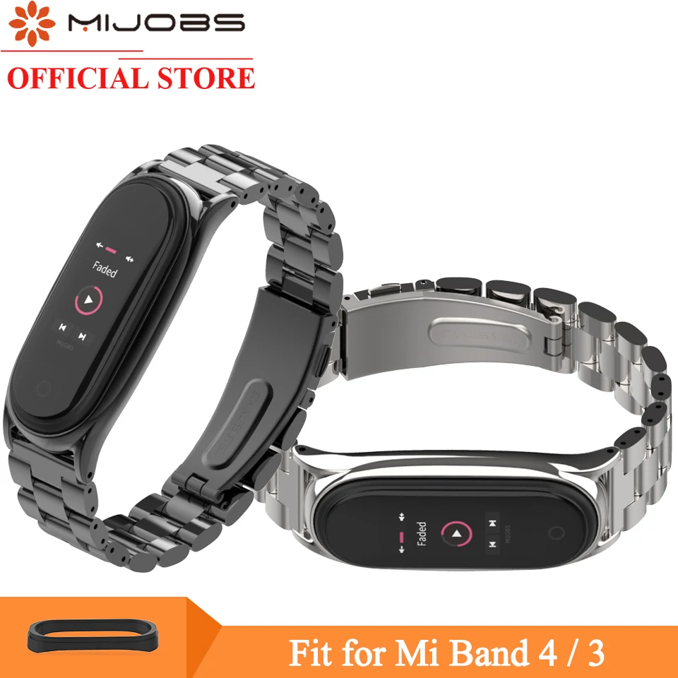 Mijobs Mi Band 4 Wrist Strap for Xiaomi Mi Band 3 4 Smart Watch Bracelet Screwless Stainless Steel Metal Miband 3 4 Wristbands
Mijobs Mi Band 4 Wrist Strap for Xiaomi Mi Band 3 4 Smart Watch Bracelet Screwless Stainless Steel Metal Miband 3 4 Wristbands