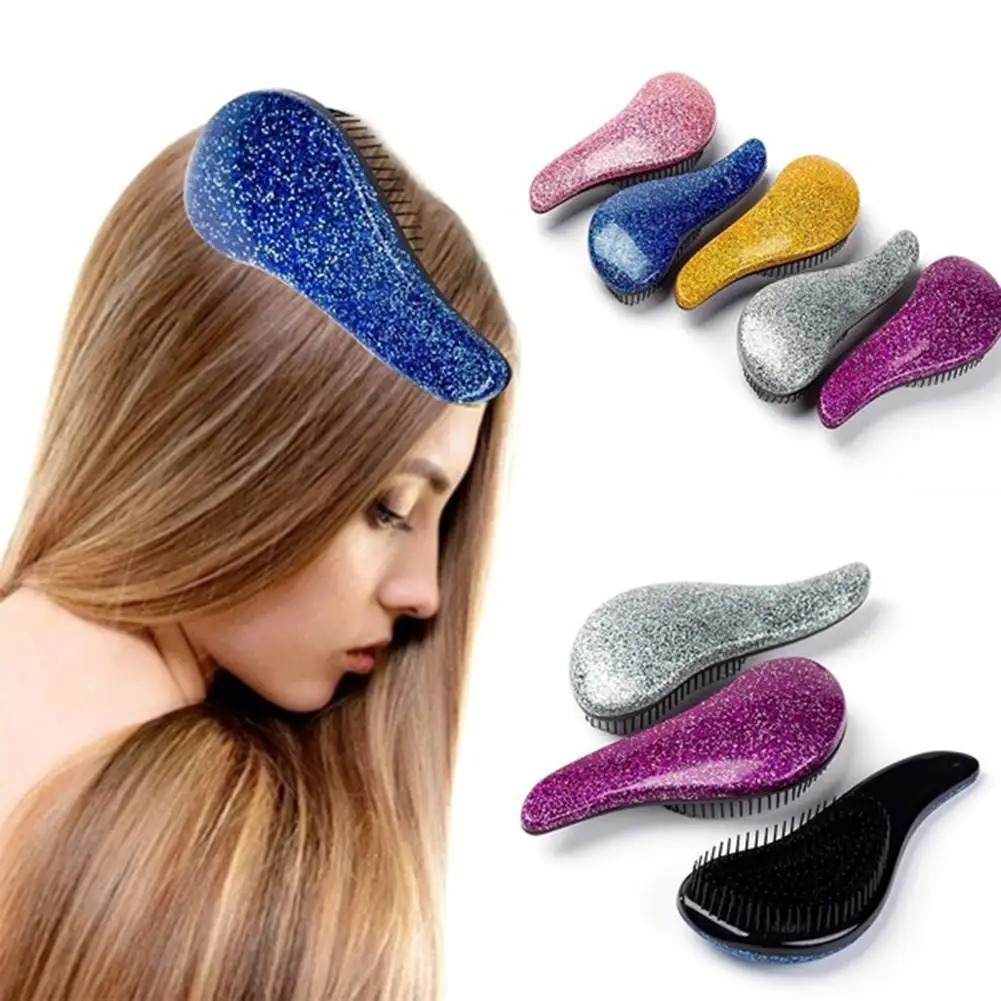 1Pcs Glitter Handle Detangling Shower Comb Anti-Static Hair Brush Salon Styling Tool Massage Combs for Women Girls Hair
1Pcs Glitter Handle Detangling Shower Comb Anti-Static Hair Brush Salon Styling Tool Massage Combs for Women Girls Hair