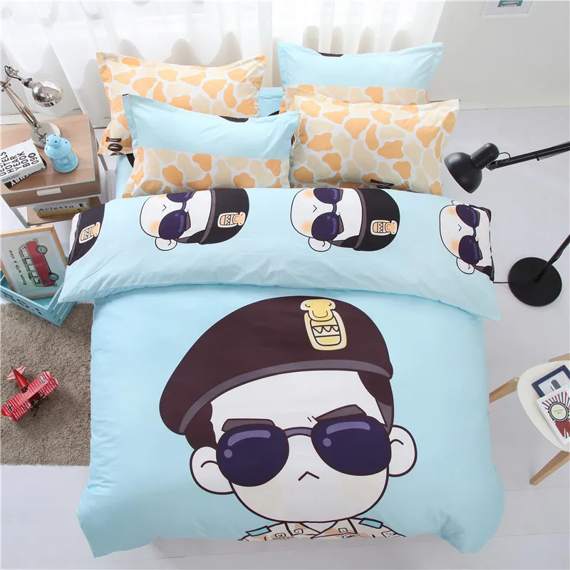 Cartoon Descendants of The Sun Bedding Set Chidren Cute Animals Printed Bed Linens Cotton Bed Set Duvet Cover+Sheet+Pillowcases
Cartoon Descendants of The Sun Bedding Set Chidren Cute Animals Printed Bed Linens Cotton Bed Set Duvet Cover+Sheet+Pillowcases
