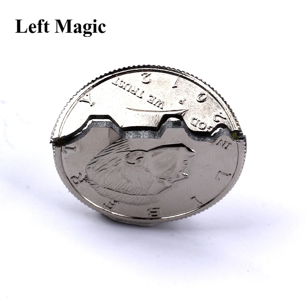 Magic Ripped Coin Trick Illusion and Restored Gift Funny Magic Tricks Toy Folding Coin Bite Coin Dollar Version Magic B1013
Magic Ripped Coin Trick Illusion and Restored Gift Funny Magic Tricks Toy Folding Coin Bite Coin Dollar Version Magic B1013