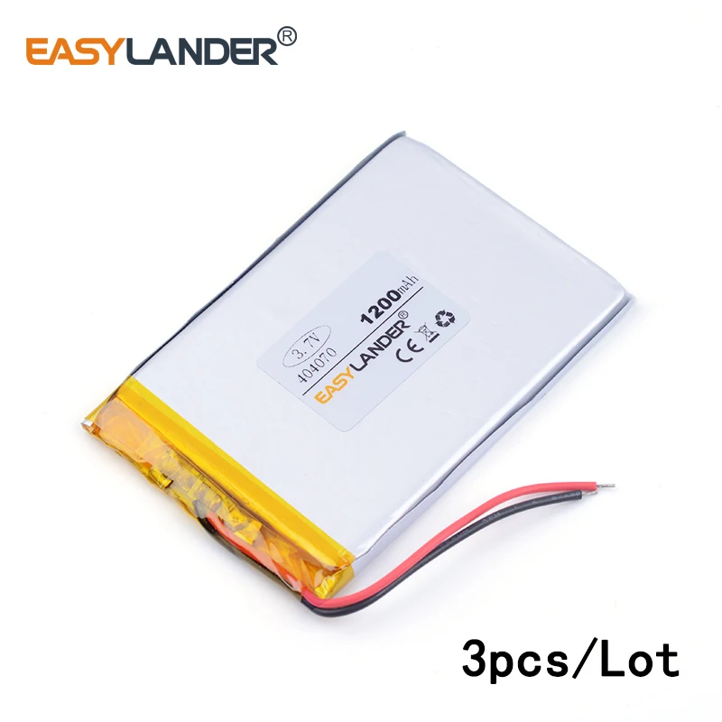 3 шт./лот 3,7 v литий-ионный полимерный аккумулятор 404070 1200MAH для dvr GPS,mp3,mp4, говорить PDA инструменты andorid телефон
3 шт./лот 3,7 v литий-ионный полимерный аккумулятор 404070 1200MAH для dvr GPS,mp3,mp4, говорить PDA инструменты andorid телефон