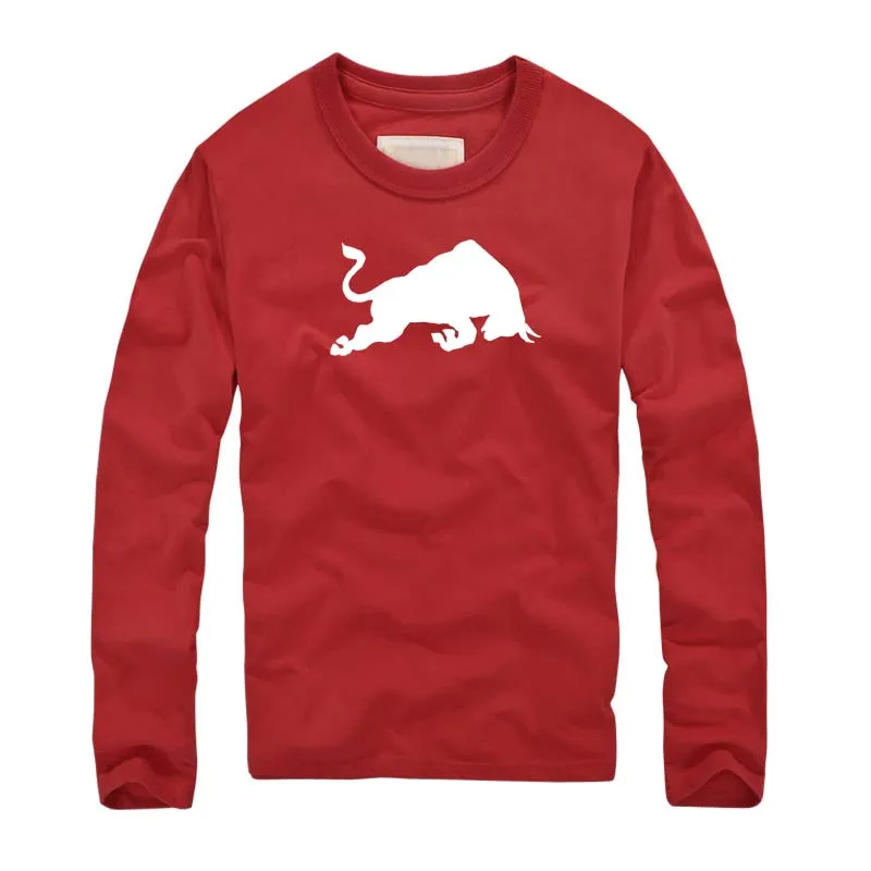 T shirt Men Cotton Round Neck Fashion Casual Long Sleeve Blouse Bullfighting Printed Animal Bull Pattern Tops Vintage Camiseta
T shirt Men Cotton Round Neck Fashion Casual Long Sleeve Blouse Bullfighting Printed Animal Bull Pattern Tops Vintage Camiseta