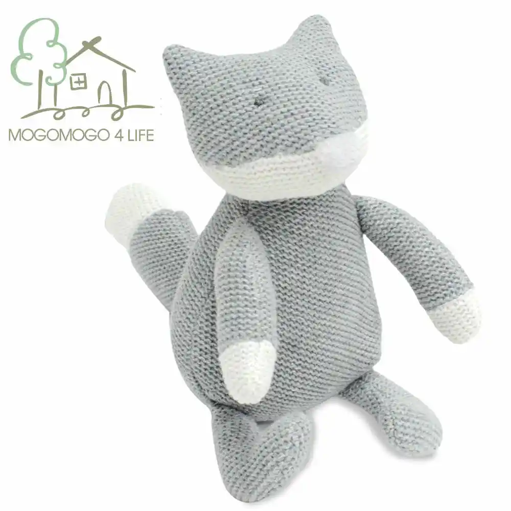grey fox stuffed animal