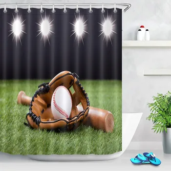 LB 180*180 Green Grass Shower Curtains Baseball Glove With Baseball And Bat Bathroom Curtain Fabric Polyester for Bathtub Decor
LB 180*180 Green Grass Shower Curtains Baseball Glove With Baseball And Bat Bathroom Curtain Fabric Polyester for Bathtub Decor