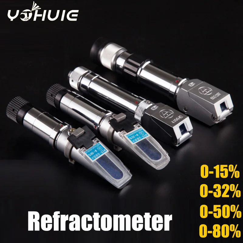 YOHUIE Upgraded Brix Refractometer 0~80% RHB-80ATC Optical Sugar Food Beverages ATC Content Meter Tool Test Handheld
YOHUIE Upgraded Brix Refractometer 0~80% RHB-80ATC Optical Sugar Food Beverages ATC Content Meter Tool Test Handheld