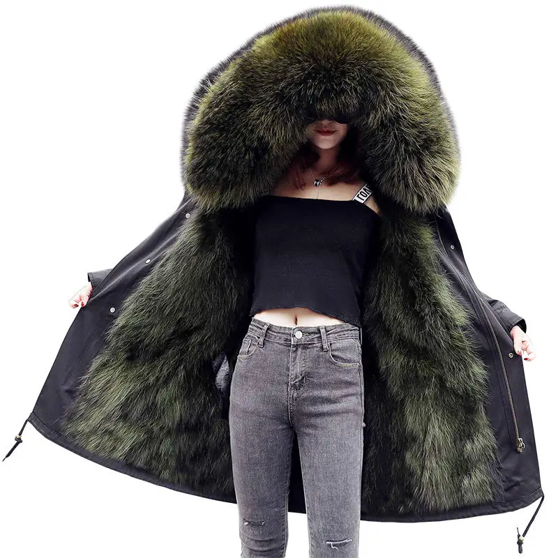 Winter Jacket Women Parka Coat Fox Fur Collar Cuff Hooded Coat Parka Outerwear Warm Thicken Plus Size Winter Jacket Parkas Q963
Winter Jacket Women Parka Coat Fox Fur Collar Cuff Hooded Coat Parka Outerwear Warm Thicken Plus Size Winter Jacket Parkas Q963