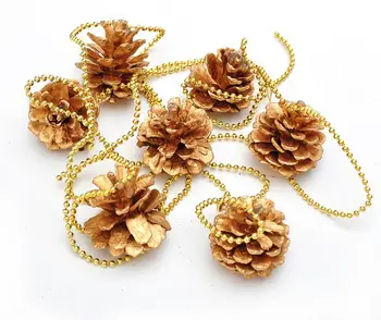 5pcs Pinecone Gold Pearl Beads Chain Ornaments Strap Garland Christmas Tree Holiday Venue Decoration
5pcs Pinecone Gold Pearl Beads Chain Ornaments Strap Garland Christmas Tree Holiday Venue Decoration