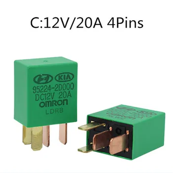 1pc Car Violet Relay for KIA 12V 20A OMRON 4 Pins Green Color Power Relay Assembly
1pc Car Violet Relay for KIA 12V 20A OMRON 4 Pins Green Color Power Relay Assembly