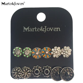 Marte&Joven 6 Pairs Assorted Multiple Vintage Earring and Rhinestone Big Stud Earrings Set for Women Mix Round Flower Ear Studs
Marte&Joven 6 Pairs Assorted Multiple Vintage Earring and Rhinestone Big Stud Earrings Set for Women Mix Round Flower Ear Studs