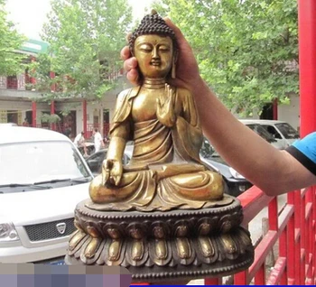 Free shipping S1024 16"Tibet Temple Copper Bronze Gild Sakyamuni Tathagata Amitabha Buddha Statue 35%
Free shipping S1024 16"Tibet Temple Copper Bronze Gild Sakyamuni Tathagata Amitabha Buddha Statue 35%