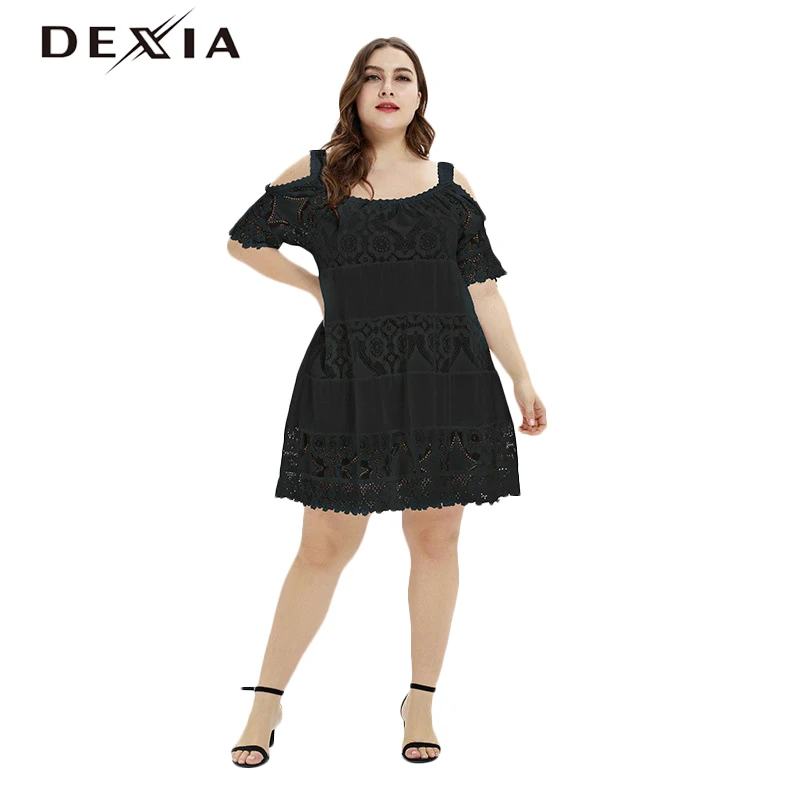 DEXIA Jurken Hollow Out Sleeve Party Dress Women Party Plus size 3XL Sexy Black Lace Mesh Loose White Beach Dress Femme FX180125
DEXIA Jurken Hollow Out Sleeve Party Dress Women Party Plus size 3XL Sexy Black Lace Mesh Loose White Beach Dress Femme FX180125